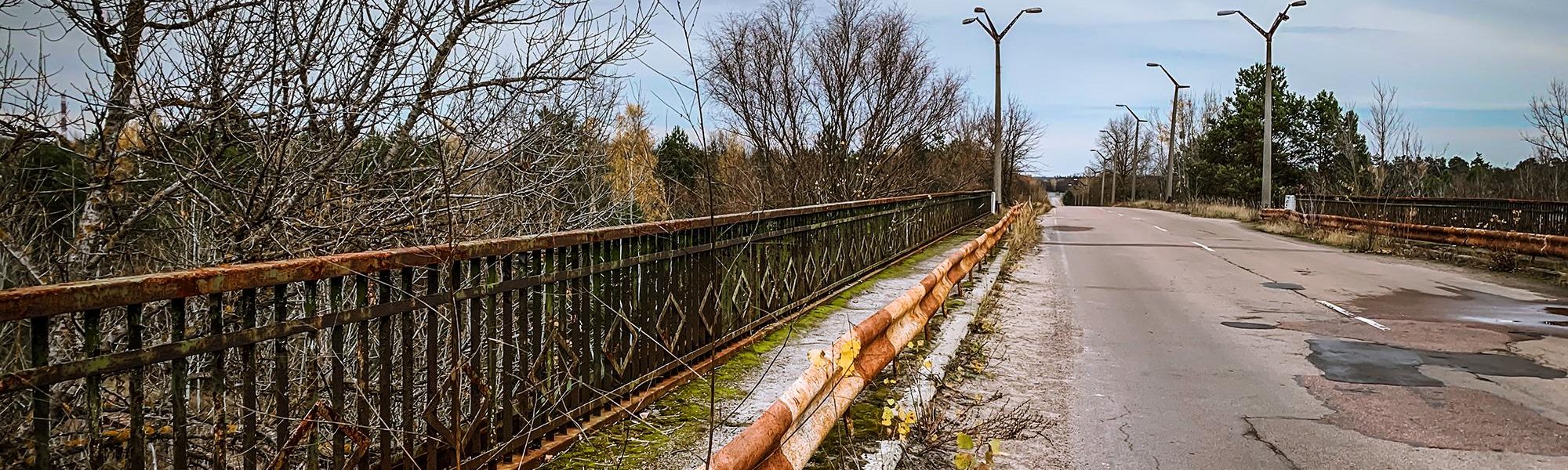 Il ponte della morte di Chernobyl a Pripyat